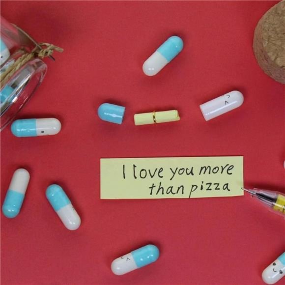 Cute Capsules in a Glass Bottle Lovely Notes Couples Gifts for Him Her Boyfriend - Picture 5 of 6